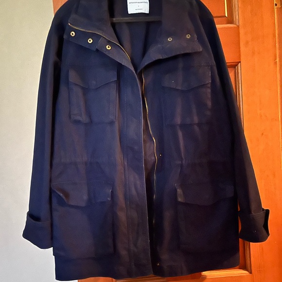 Navy Amazon Essentials Utility Jacket - Picture 7 of 8
